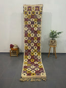 GobekUsa Moroccan Handmade Beni Ouarain rug 2.7m x 0.7m