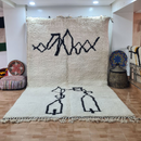GobekUsa Moroccan Handmade Beni Ouarain Rug 3m x 2m