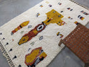 GobekUsa Moroccan Handmade Traditional Azilal Carpet 242 X 154 Cm
