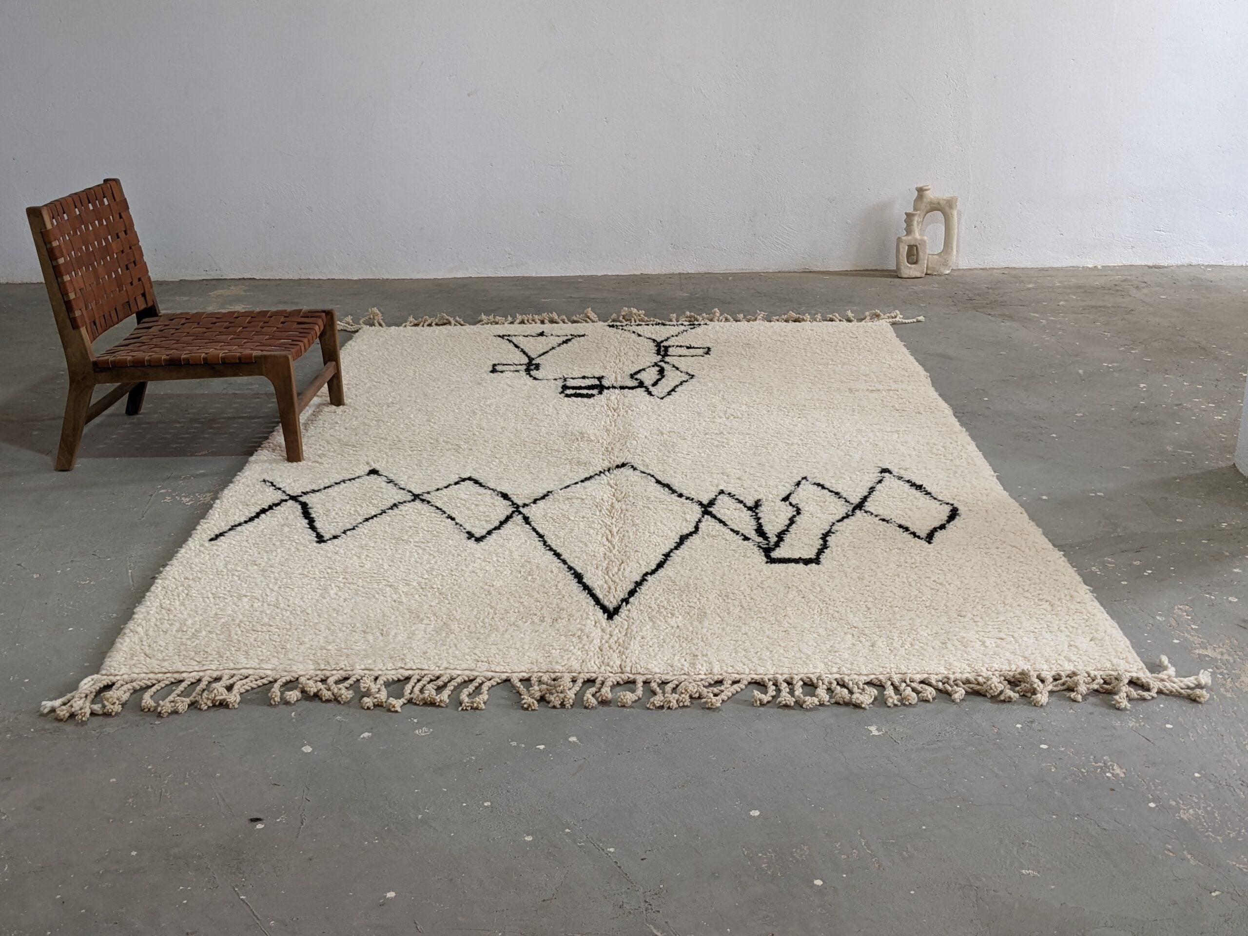 Moroccan Handmade Traditional Beni Ouarain Rug 310 X 210 Cm