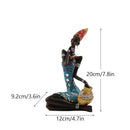 Mosaic african black women resin art figures living room decor by Decorbites