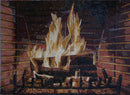 Mosaic Tile Art - Cozy Fireplace | Luxury Handcrafted Stone Art
