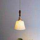 GobekUsa Ceramic Copper LED Pendant Light for Kitchen Dining Bedroom Decor