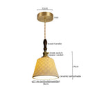 GobekUsa Ceramic Copper LED Pendant Light for Kitchen Dining Bedroom Decor