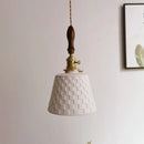 GobekUsa Ceramic Copper LED Pendant Light for Kitchen Dining Bedroom Decor