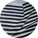 Mosaic Medallion Stone Art - Zebra Strips