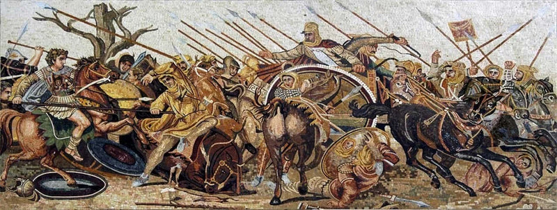 Alexander Battle Of Issus Mosaic