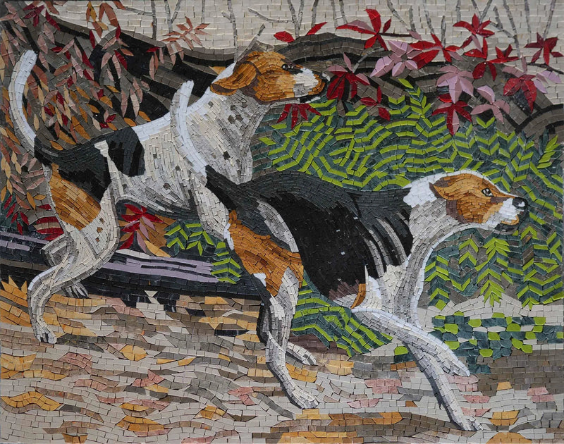 American Foxhound Mosaic Dog