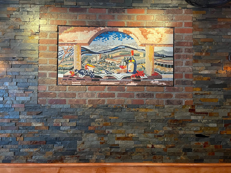 The Enchantment of Tuscany: Vineyard Mosaic Artistry