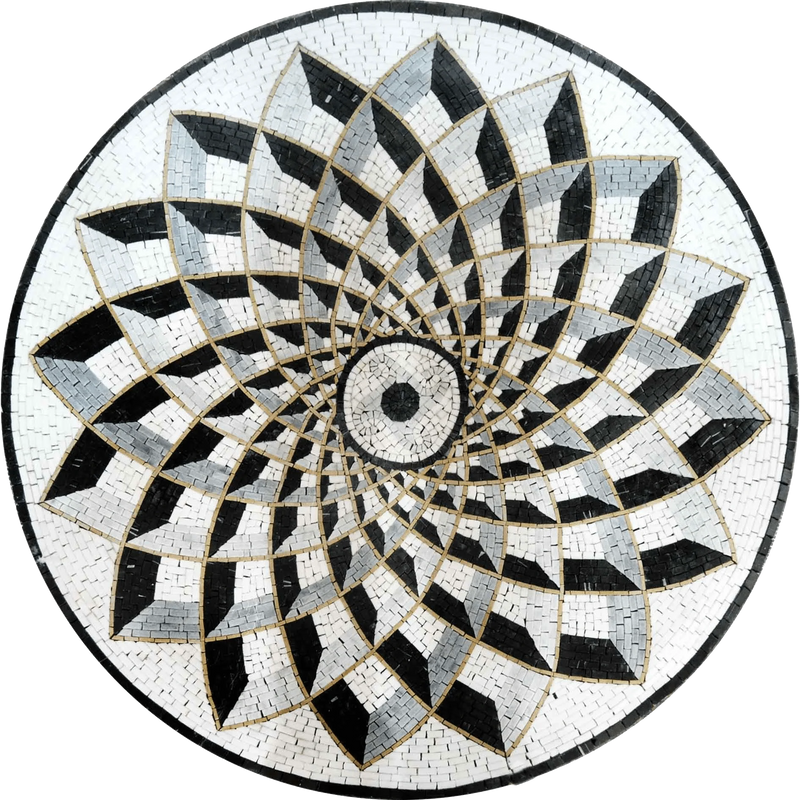 Pinto ll - Handmade Mosaic Medallion