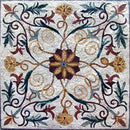 Saniya's Vine and Flower Mosaic Art | Luxury Handcrafted Natural Stone