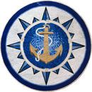 The Voyager's Anchor: Mosaic Medallion