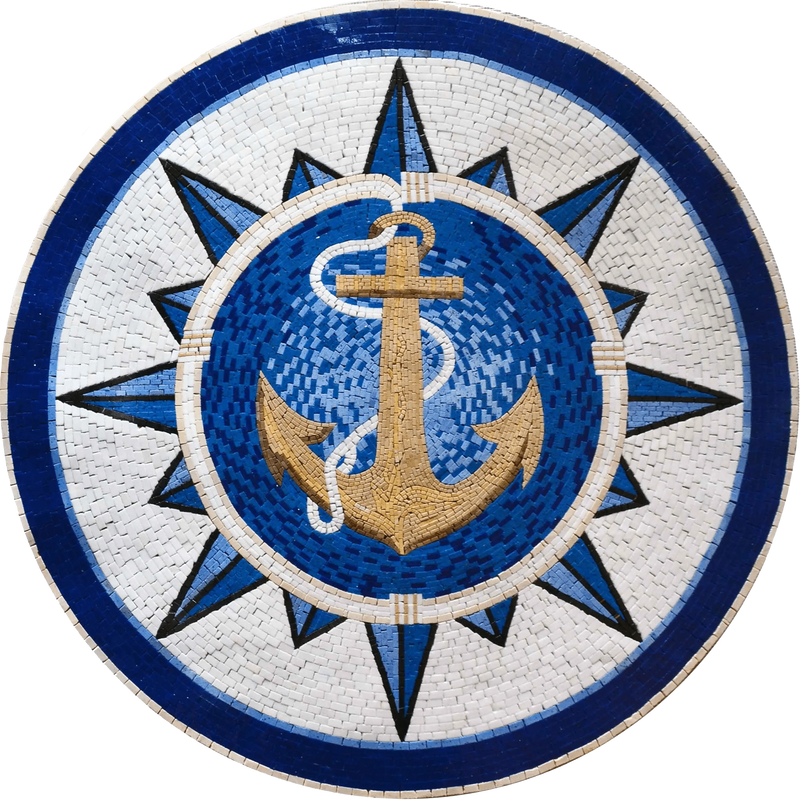 The Voyager's Anchor: Mosaic Medallion