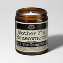 Mother Fn Homeowners 9oz Funny Candle Malicious Women Co