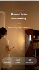 GobekUsa Motion Sensor Battery Operated Black Wall Lamp
