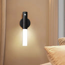 GobekUsa Motion Sensor Battery Operated Black Wall Lamp