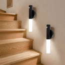 GobekUsa Motion Sensor Battery Operated Black Wall Lamp