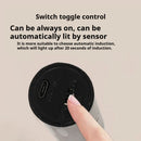 GobekUsa Motion Sensor Battery Operated Black Wall Lamp