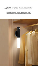 GobekUsa Motion Sensor Battery Operated Black Wall Lamp