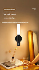 GobekUsa Motion Sensor Battery Operated Black Wall Lamp