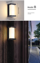 GobekUsa Motion Sensor Outdoor Wall Light - Waterproof, Modern