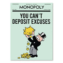 Monopoly millionaire dollar cartoon canvas art for office or bedroom by Decorbites