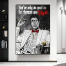 GobekUsa Motivational Tony Montana Canvas Wall Art