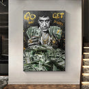 GobekUsa Motivational Tony Montana Canvas Wall Art