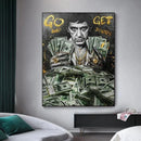 GobekUsa Motivational Tony Montana Canvas Wall Art