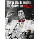 GobekUsa Motivational Tony Montana Canvas Wall Art