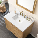 James Martin Laurent 36" Dual Mount Single Bathroom Vanity, Light Natural Oak