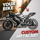 Your Personalized Motorcycle Metal Wall Art - MT1114 by Modello Turbo