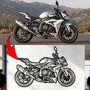 Your Personalized Motorcycle Metal Wall Art - MT1114 by Modello Turbo