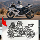 Your Personalized Motorcycle Metal Wall Art - MT1114 by Modello Turbo