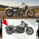 Your Personalized Motorcycle Metal Wall Art - MT1114 by Modello Turbo