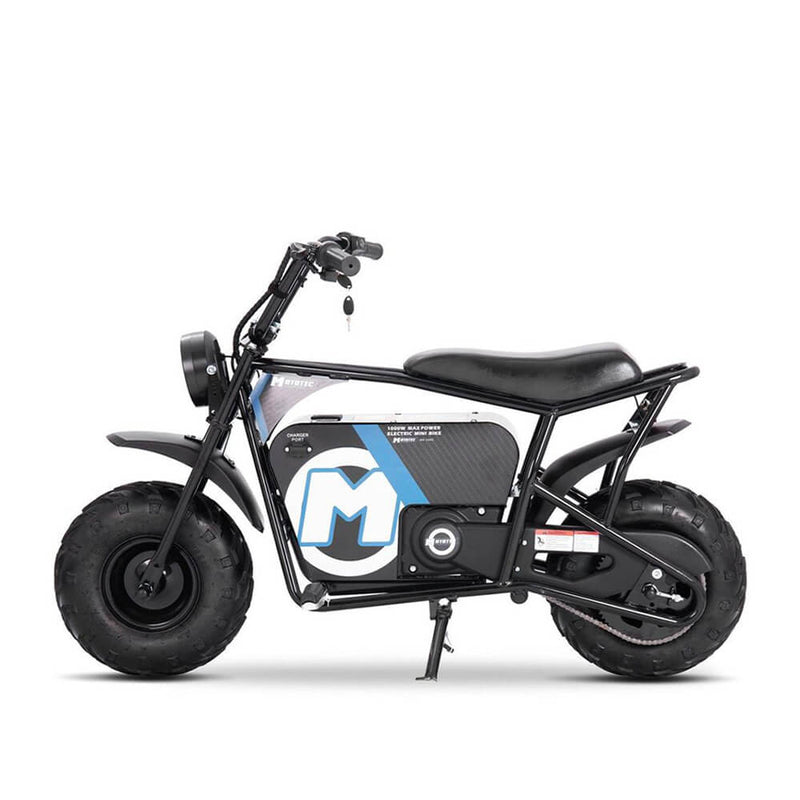 MotoTec 1000W 48V/12AH Electric Powered Mini Bike, Black (96372584)