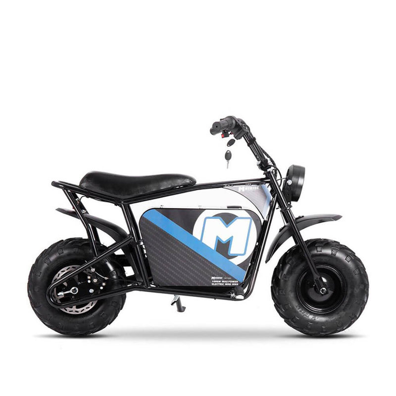 MotoTec 1000W 48V/12AH Electric Powered Mini Bike, Black (96372584)