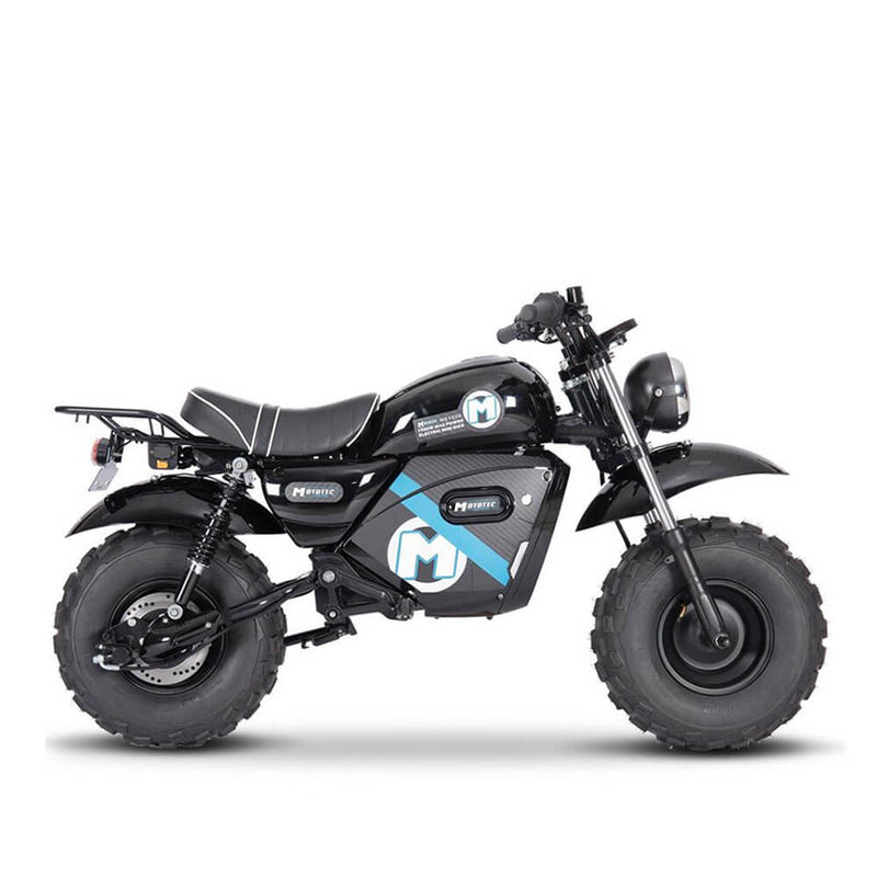MotoTec 1500W 60V/20AH Electric Powered Mini Bike, Black (97368524)