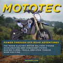 MotoTec 48V 1800W Pro High-Performance Electric Dirt Bike (SAK51948)