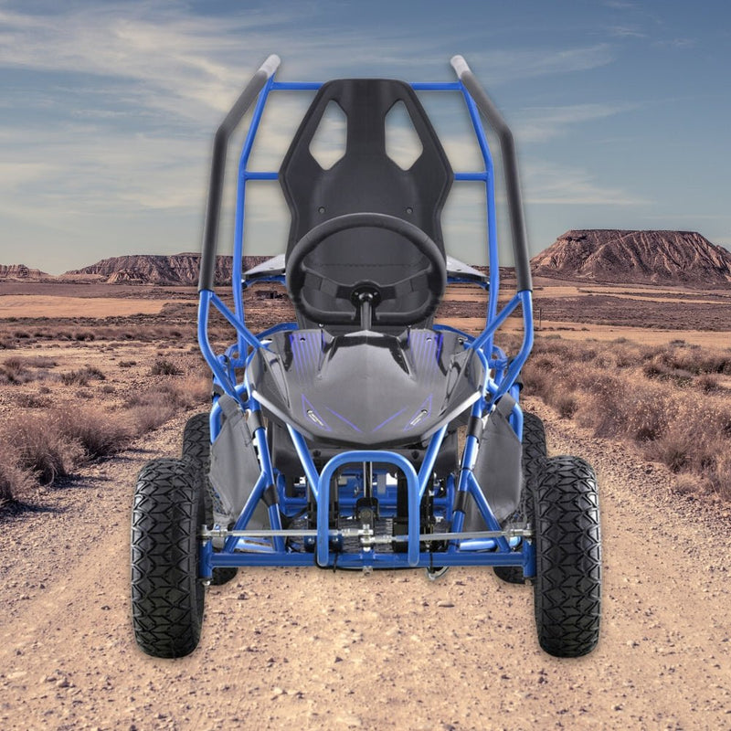 MotoTec Maverick 36V/36AH Blue Electric Motorized Go Kart, 1000W (95368142)