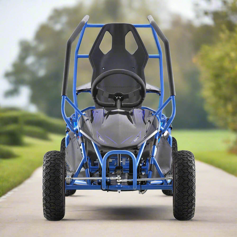 MotoTec Maverick 36V/36AH Blue Electric Motorized Go Kart, 1000W (95368142)
