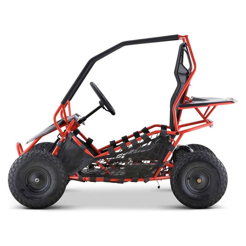 MotoTec Maverick 36V/36AH Red Electric Battery Powered Go Kart, 1000W (96358241)