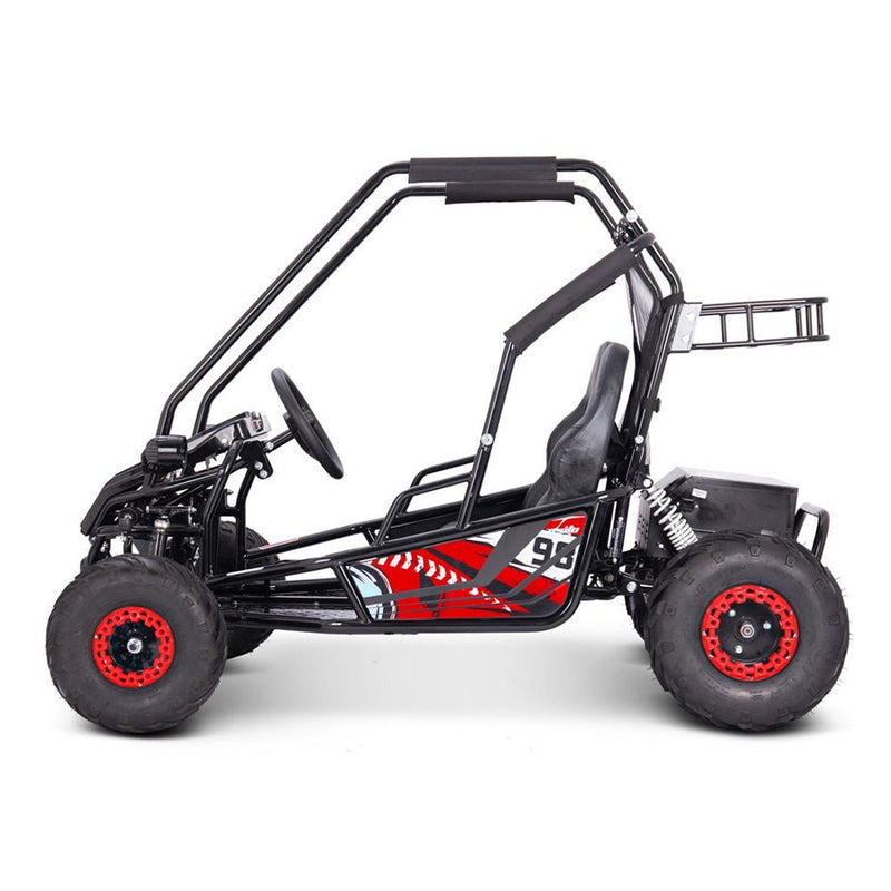 MotoTec Mud XL Red 60V/20AH Electric Full Suspension Go Kart, 2000W (SAK96351)