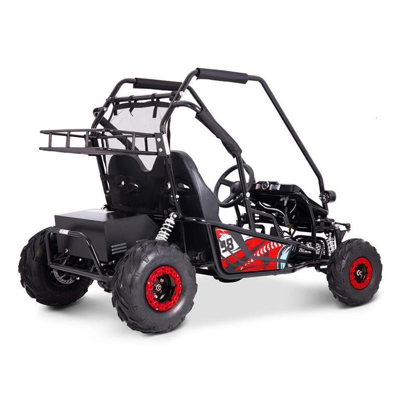 MotoTec Mud XL Red 60V/20AH Electric Full Suspension Go Kart, 2000W (SAK96351)
