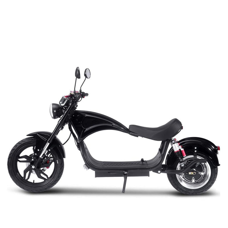MotoTec Raven 60V/30AH 2500W Electric Moped Motorcycle Scooter For Adults, Black (SAK48263)