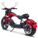 MotoTec Raven 60V/30AH 2500W Electric Moped Motorcycle Scooter For Adults, Red (SAK48163)