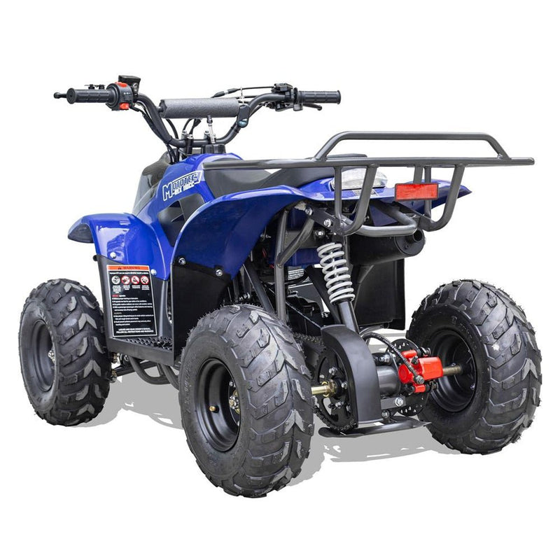 MotoTec Rex 110CC 4-Stroke Mini Kids 4 Wheeler Gas ATV Quad, Blue (91352842)
