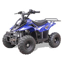 MotoTec Rex 110CC 4-Stroke Mini Kids 4 Wheeler Gas ATV Quad, Blue (91352842)