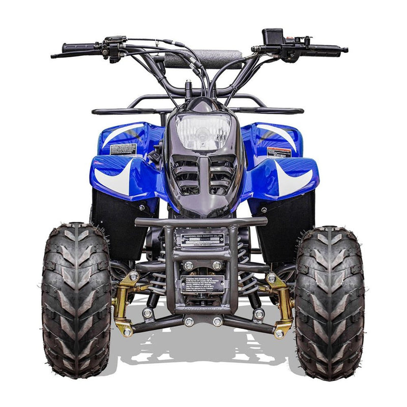 MotoTec Rex 110CC 4-Stroke Mini Kids 4 Wheeler Gas ATV Quad, Blue (91352842)