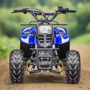MotoTec Rex 110CC 4-Stroke Mini Kids 4 Wheeler Gas ATV Quad, Blue (91352842)